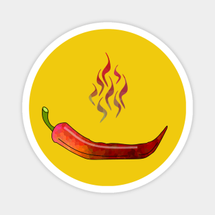 SPICY Food Flaming Red Chili Pepper Magnet